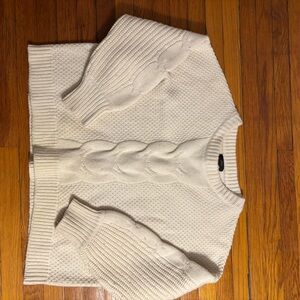 J. Crew Cream Cable Knit Sweater